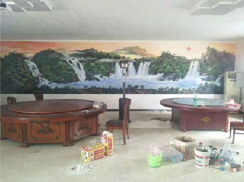 来宾墙绘-写实风景