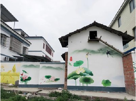 来宾室外墙绘-从选材到保养。