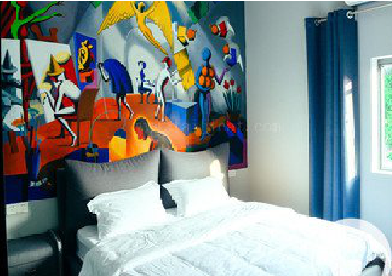 来宾对于酒店的墙体彩绘而言更注重哪些方面？