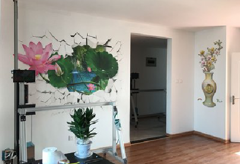 来宾墙体彩绘相比墙纸的优势。