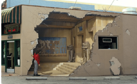 来宾判断手绘墙好坏的标准。