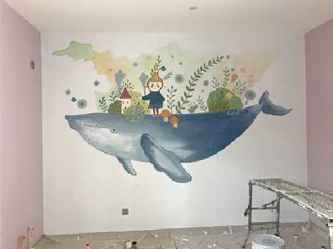 来宾手绘墙的特点及优势。