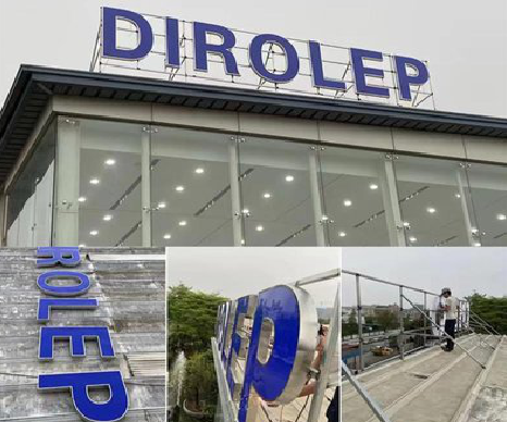 来宾楼顶发光字安装的注意事项。